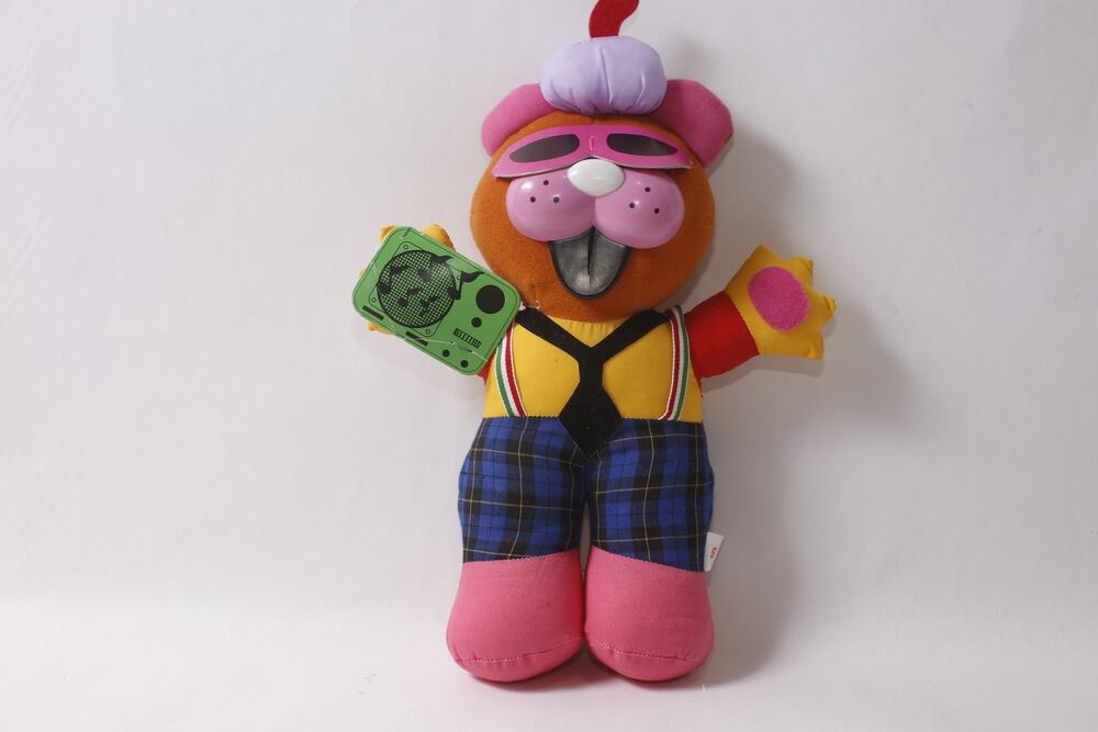 1990s Good Stuff Cat Medium Plush Neon Musical Stuffed Animal ~ 260817-WH 1003